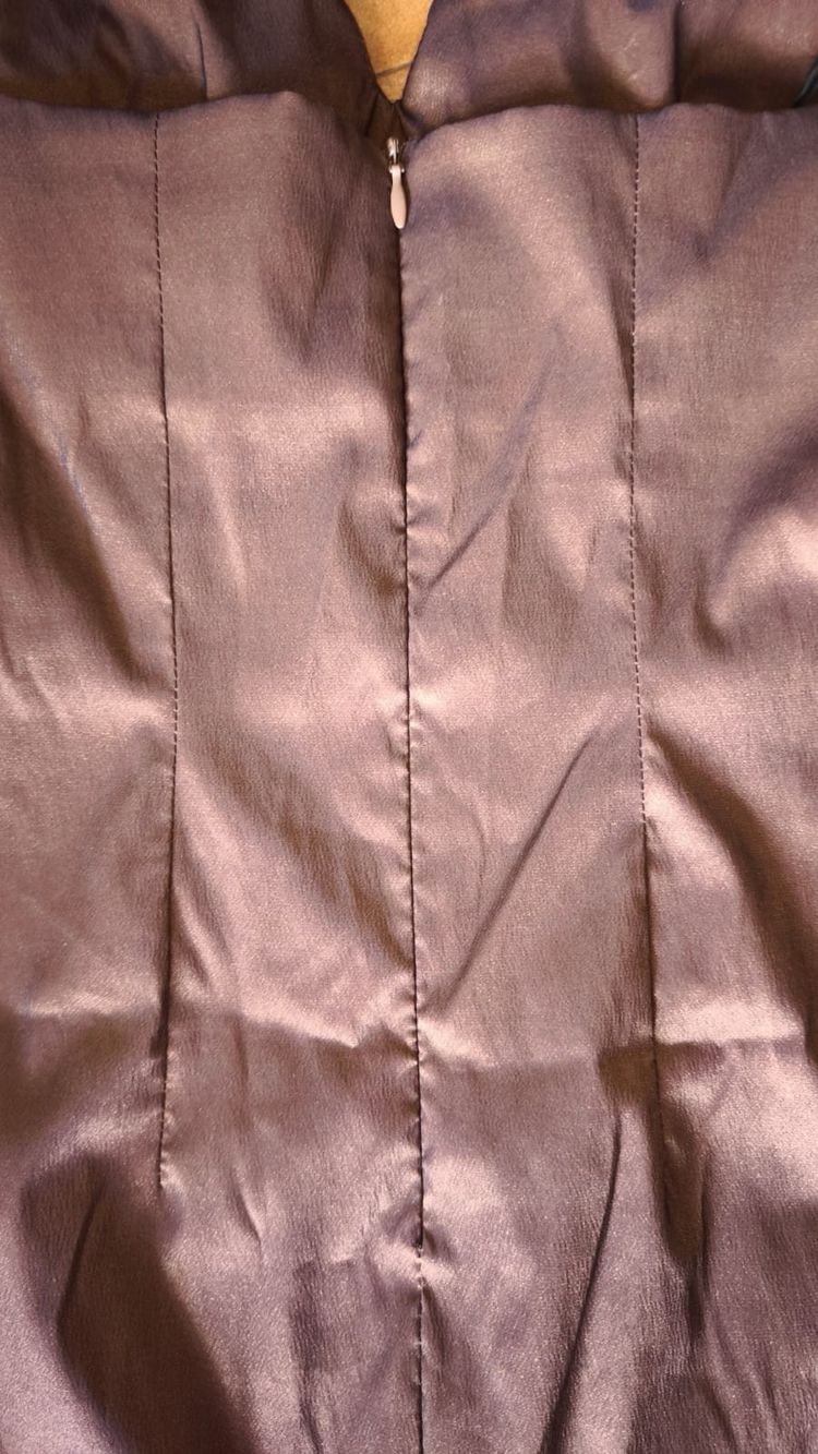 LOGOTIPO Brown Halter Neck Dress 2